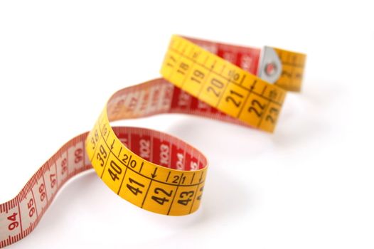measuring tape isolated on a white background