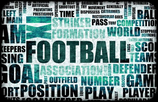 Football Soccer Grunge as Abstract Background Art
