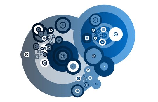 Fractals Abstract as Background With Many Circles