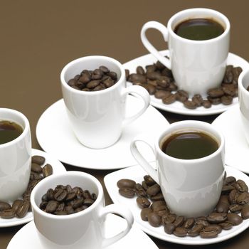 cups of coffee