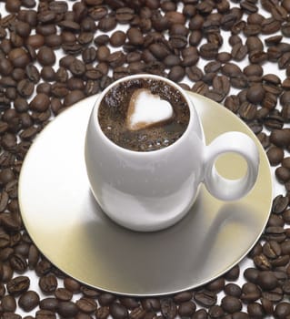 cup of coffee with sugar