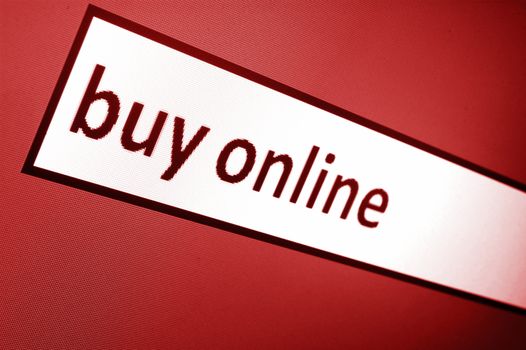 buy online text showing concept internet business