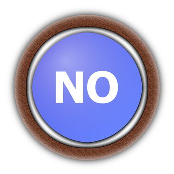 yes and no button isolated on white background