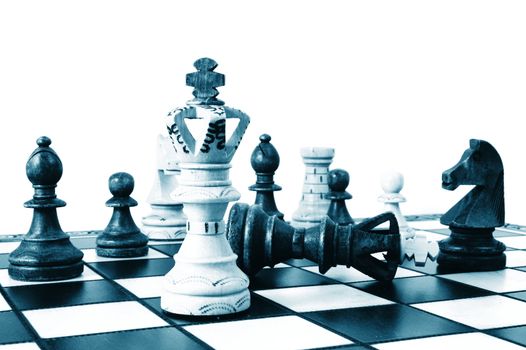 chess pieces showing concept for competition in business