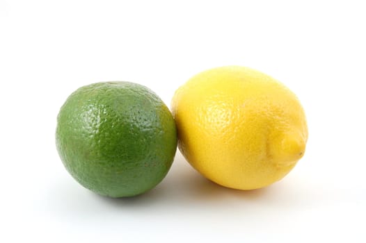 fresh lemon , orange , and citron fruits isolated an a white background