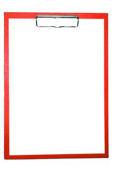 clipboard isolated on white with empty space for text message