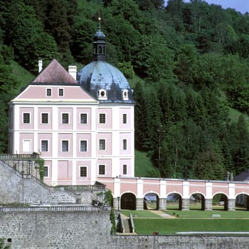 castle and chateau Becov nad Teplou, Czech Republic