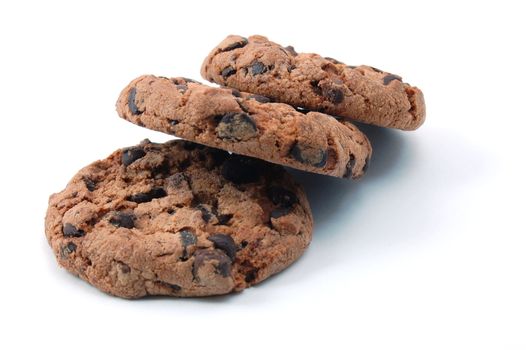 sweet cookies isolated on a white background