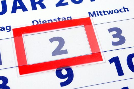 calendar showing end of time or deadline