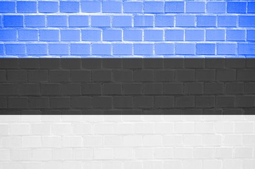 flag painted on a brickwall can be used as background