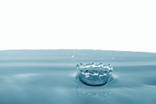 splashing water drop showing a health concept