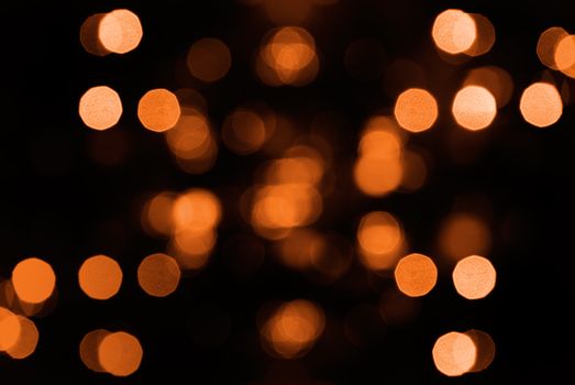 Beautiful abstract spot light decoration in orange.