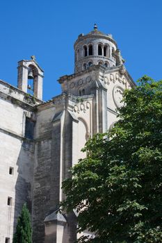 View of the Cathedral of St. Theodore of Uzes, southern France