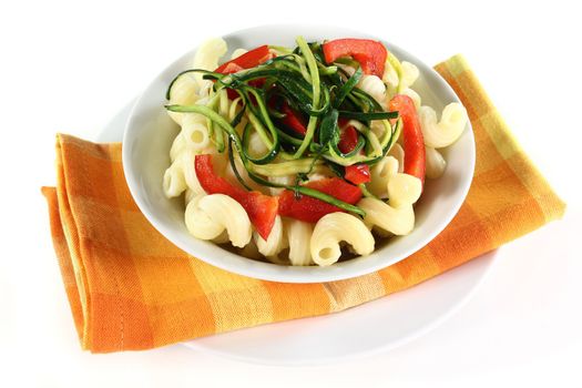 a dish with a vegetarian pasta dish