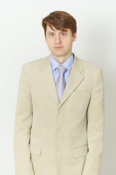 The young man in a light jacket - the front view