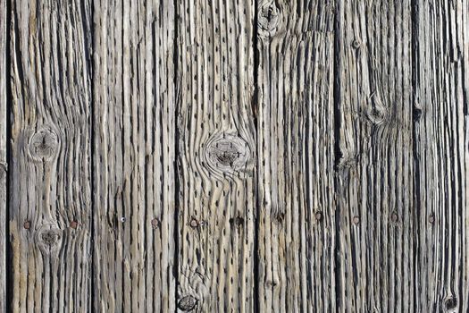 Closeup Detail of a Backyard Wooden Fence