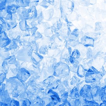 square cool ice background in blue with copyspace