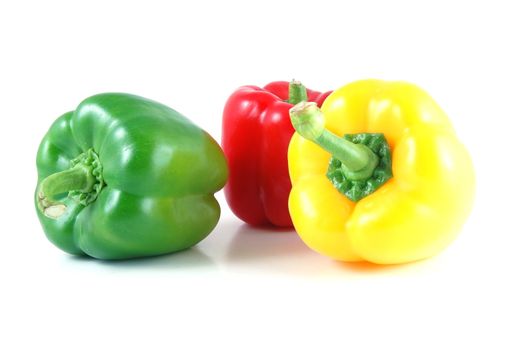 Some paprika isolated on white background