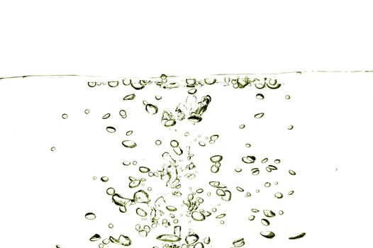 fresh and clean water with bubbles background