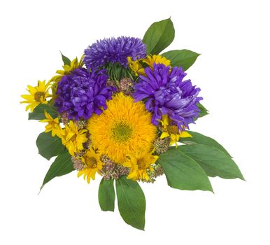 Bouquet isolated on the white background