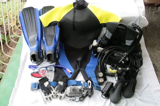 scuba diving gear and other miscellaneous equipment
