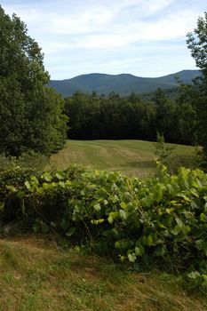 The mountains of New Hampshire in the summer time