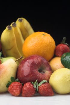 Various fruits as a background