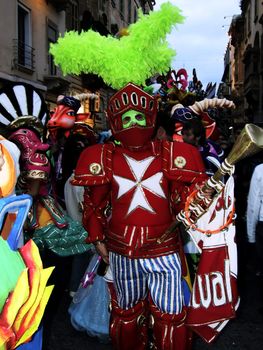 Carnival Series - Images depicting the mood, spirit, and festivities at the International Malta Carnival 2007 - Editorial Images