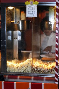 Popcorn vending at a local festivity in Malta, the Mediterranean