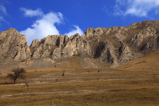 Early spring landscape in Trascau Mountains,Romania.