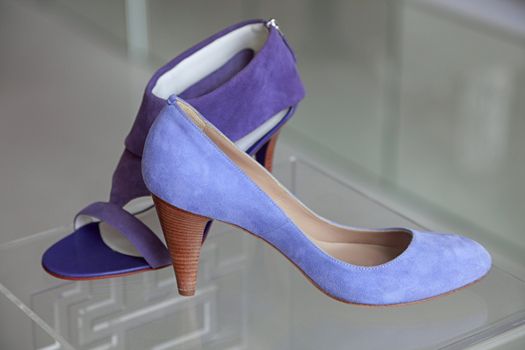 Image of elegant violet woman shoes