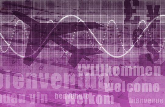 Travel Agency Abstract Background as a Art