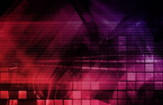 Internet World Wide Web Abstract Tech Background