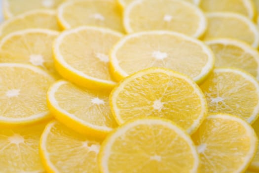 Background with lemon slices