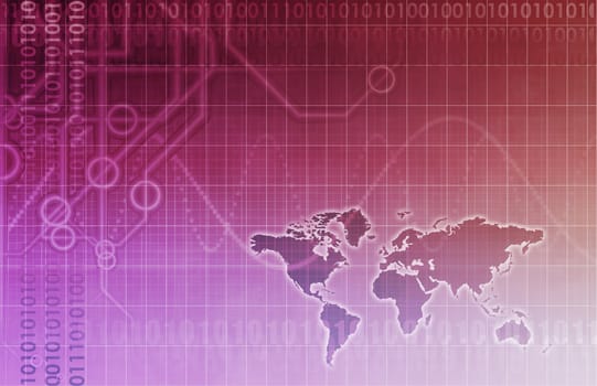 A Global Business Abstract Background Art Texture