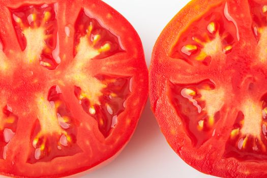 Tomatoes cut in two halves