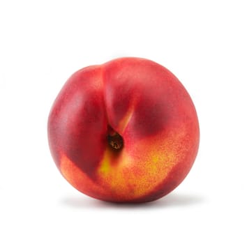 Fresh ripe peach on white. The file includes a clipping path.  Professionally retouched high quality image. 