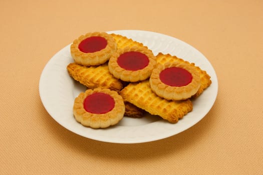 A plate of cookies