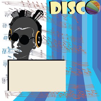 Discoteque flyer illustration