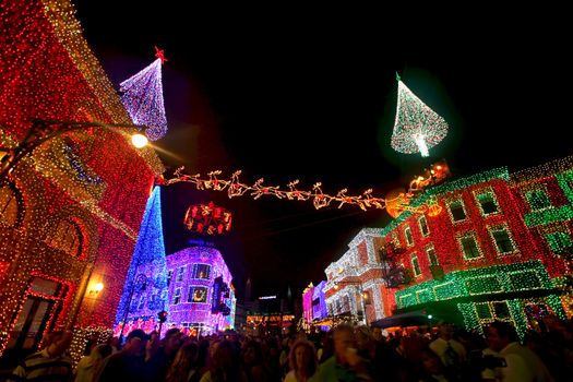 The Osborne Family Spectacle of Dancing Lights at Hollywood Studios in Disney World, Orlando, Florida, December 16th 2009