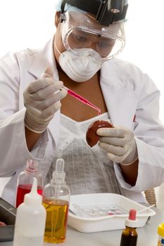 A medical scientist will specialise in one or more sciences such asn haematology, immunology, transfusion science, clinical biochemistry, microbiology, histopathology, cytology, or virology. They usually work  with doctors, pathologists, scientists, technicians and laboratory assistants.