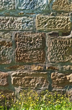 detail of an old wall