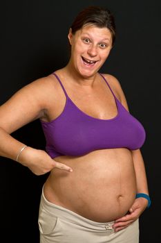 funny pregnant woman