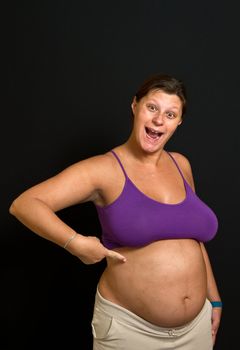 funny pregnant woman
