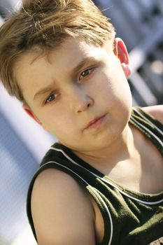 Serious boy