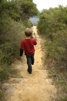 Trekking in the mountains