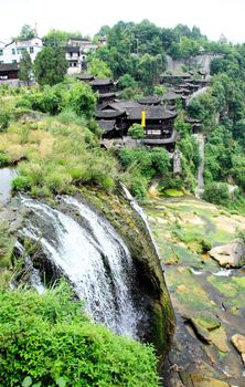 The palace of a Chinses Tujia minority chief in the village best known in the movie Furongzhen