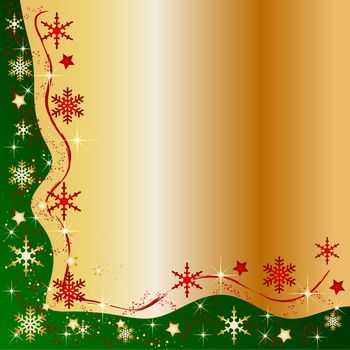 Illustration of a christmas frame background