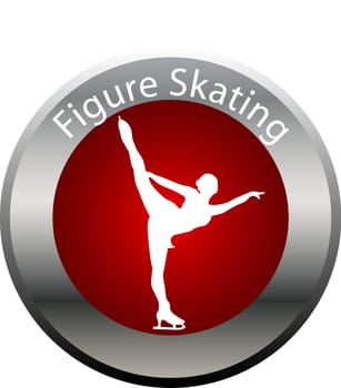 winter game button figure skating