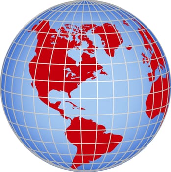 Globe North South America